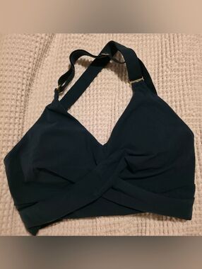 BuffBunny Candy Wrap Bra In Secret Garden Teal- Size M